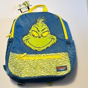 Seuss Grinch Kids Backpack - Blue and Yellow